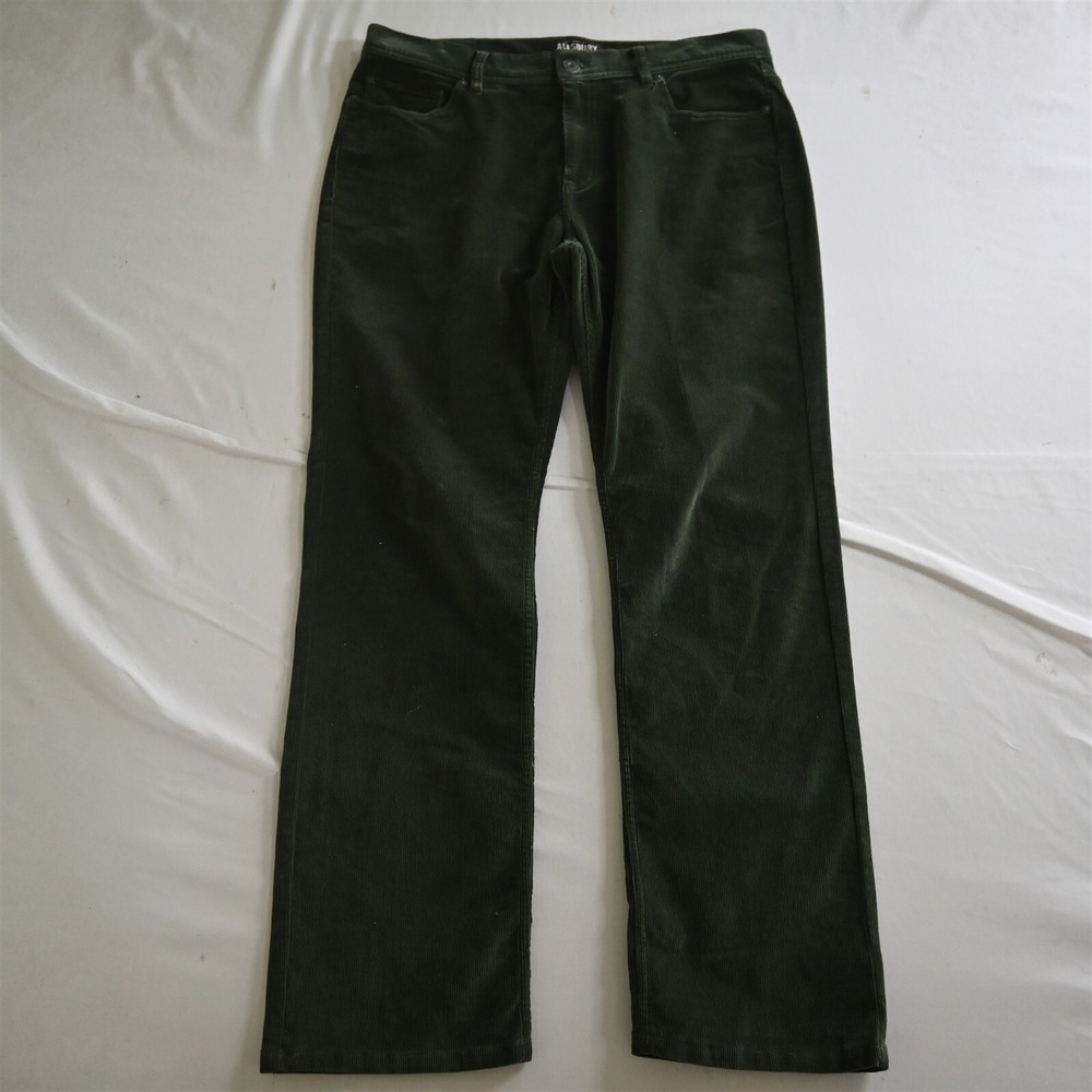 Alesbury 33x32 Green‎ Corduroy Straight 5 Pocket Mens Pants